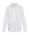 Kenzo Geometric-pattern Shirt In Gray