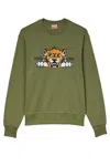 Kenzo Silm Fit Sweatshirt In Green
