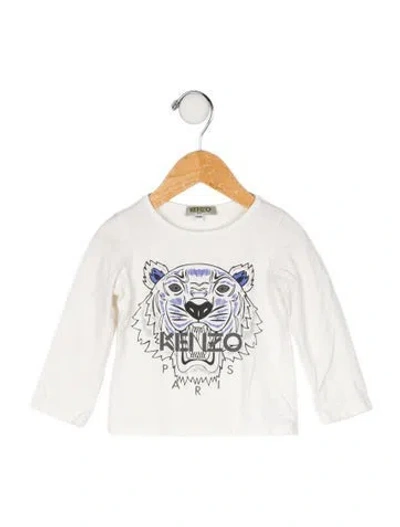 Pre-owned Kenzo Babies' Long Sleeve T Shirt In White