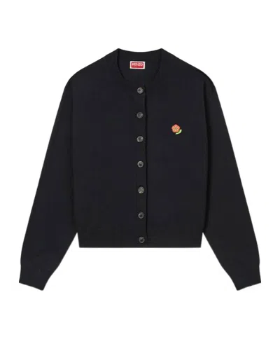 KENZO KENZO POP EMBROIDERED CARDIGAN