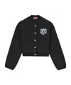 Kenzo Long-sleeved Casual Jacket In Black