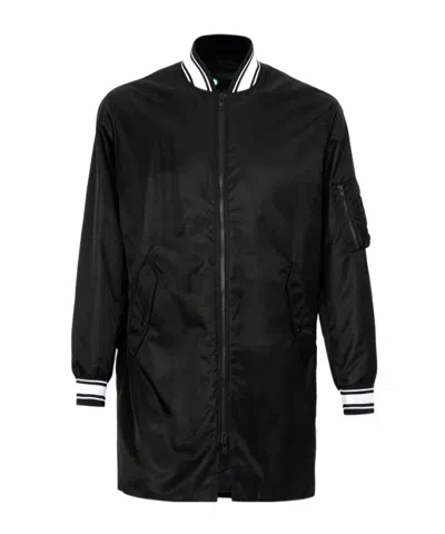 Kenzo Long-sleeved Casual Jacket In Black