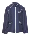 Kenzo Piping Contrast Graphic Logo Print Zip Pockets In Blue