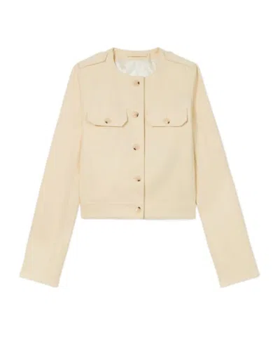 Kenzo Long-sleeved Casual Jacket In Cream