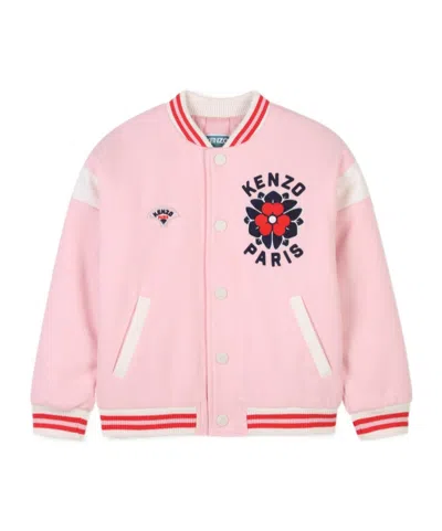 Kenzo Long-sleeved Casual Jacket In Nude