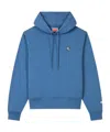 Kenzo Long-sleeved Hooded Hoodie In Blue