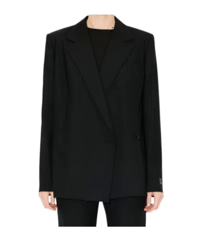 Kenzo Long-sleeved Suit Coat In Black