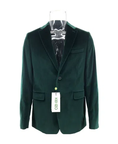 Kenzo Long Sleeved Suit Jacket In Green
