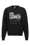 Kenzo "happy Tiger" Sweatshirt In Black