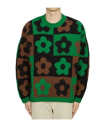 Kenzo Long-sleeved Sweater In Black
