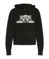 Kenzo Felpa In Cotone Nero Uomo In Black