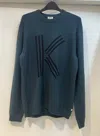 Kenzo Long-sleeved Sweater In Blue