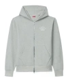 Kenzo Dragonfly Hoodie For A Dynamic Look In Gray