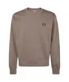 Kenzo Long-sleeved Sweater In Gray