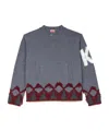 Kenzo Long-sleeved Sweater In Gray
