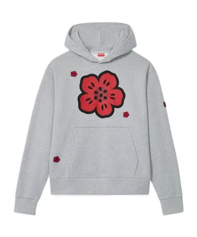 Kenzo Long-sleeved Sweater In Gray