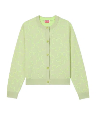 Kenzo Long-sleeved Sweater In Green