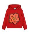 Kenzo Boke Flower-print Cotton Hoodie In Red