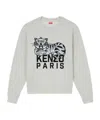 Kenzo Tiger Embroidered Crewneck Sweatshirt In White