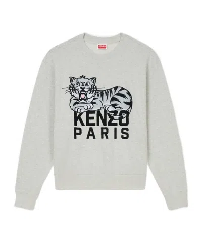 KENZO KENZO HAPPY TIGER CREWNECK SWEATSHIRT