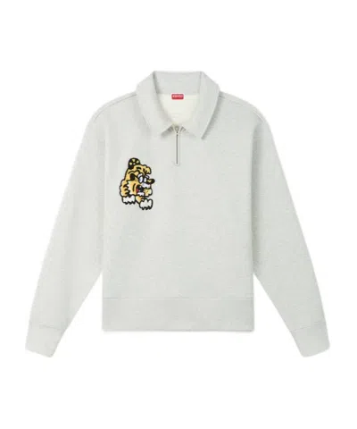 Kenzo Long-sleeved Sweater In White