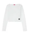 Kenzo Long-sleeved T-shirt In White