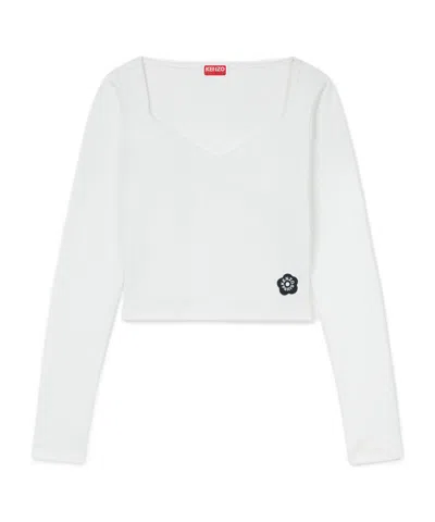 Kenzo Long-sleeved T-shirt In White