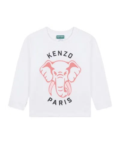 Kenzo Long-sleeved T-shirt In White