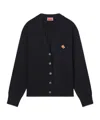 Kenzo Long-sleeved Embroidered Hoodie In Black