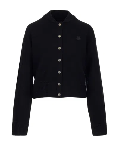 Kenzo Long-sleeve Intarsia-knit Cardigan In Animal Print