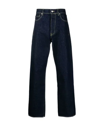 Kenzo Loose-fit Denim Pants In Black