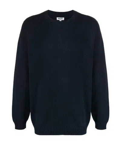 Kenzo Loose-fit Logo Jumper In Black