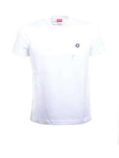 Kenzo Loose T-shirt With Floral Embroidery