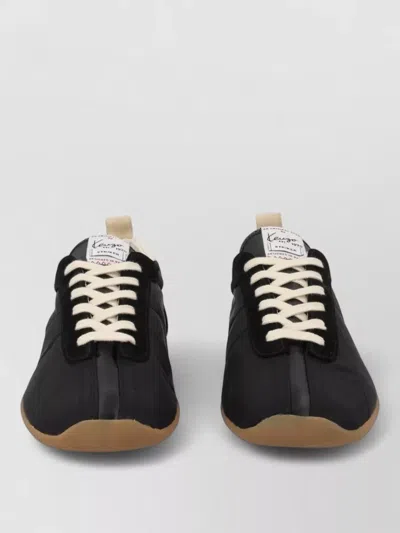 Kenzo Low Profile Trainers Contrast Sole Pull Tab In Black