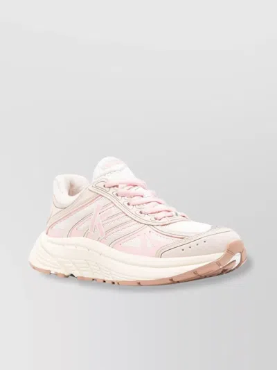 Kenzo Low Top Sneakers With Chunky Rubber Sole In Pink