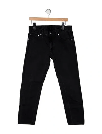 Pre-owned Kenzo Low-rise Straight Leg Jeans In Black