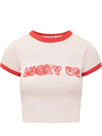 Kenzo Luckand U T-shirt In Pink