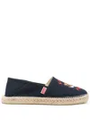 Kenzo Men's Logo Cotton Espadrilles In Blue