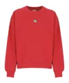 Kenzo 'lucky Tiger' Classic Embroidered Sweatshirt In Red
