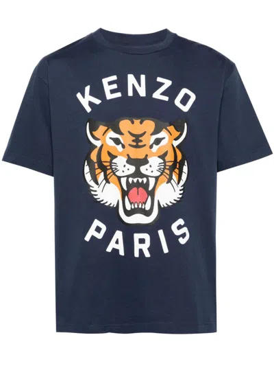 KENZO KENZO LUCKY TIGER COTTON T-SHIRT