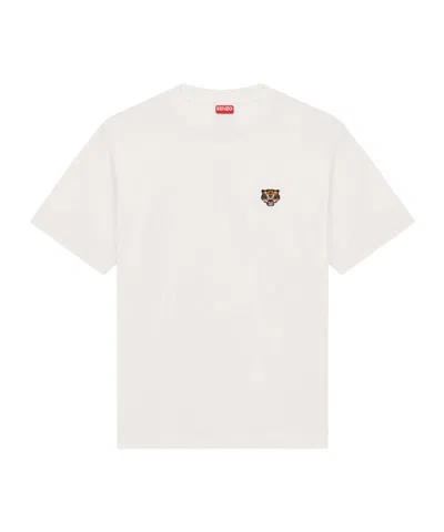 KENZO KENZO LUCKY TIGER EMBROIDERED CREWNECK T-SHIRT