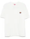 Kenzo "lucky Tiger" Embroidered T-shirt. In White