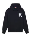 Kenzo Elephant Logo-embroidered Hoodie In Black