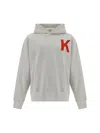 Kenzo Lucky Tiger Hoodie In Pale Grey