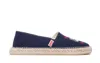 Kenzo Men's Logo Cotton Espadrilles In Blue