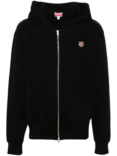 KENZO LUCKY TIGER-MOTIF ZIP-UP HOODIE