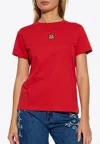 Kenzo Lucky Tiger Patch T-shirt In Red