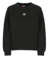 Kenzo Lucky Tiger Cotton Sweatshirt In Black