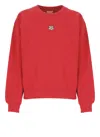 Kenzo 'lucky Tiger' Classic Embroidered Sweatshirt In Red