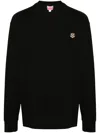 Kenzo Lucky Tiger Embroidered Crewneck Sweatshirt In Black